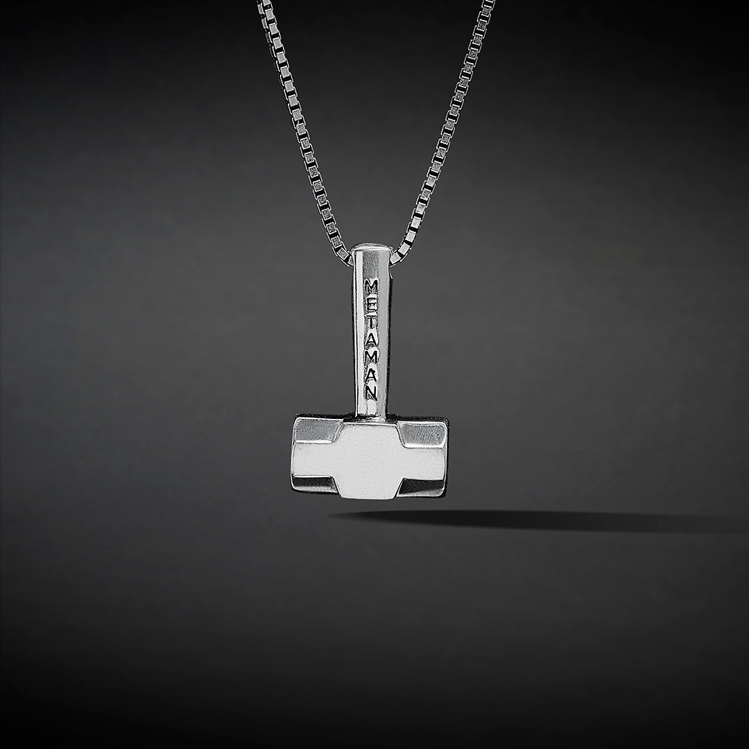 Thor Hammer Pendant - Silver Toned